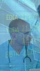Poster - Animation of financial data processing over doctors