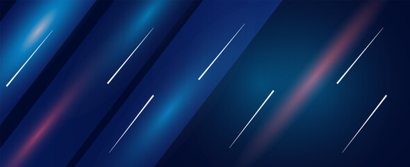 Aufkleber - Blue technology background with motion neon light effect.Vector