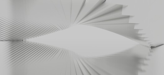 Poster - Abstract architecture background arched interior 3d render