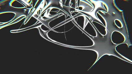 5 Minimalist chrometype futuristic y2k looping design element Background
