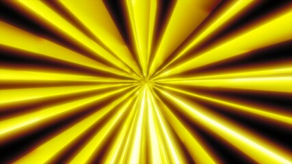 Poster - Radiant yellow and orange laser beams form a dynamic starburst pattern in a black background