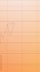 Poster - Animation of statistical data processing over grid network against orange gradient background