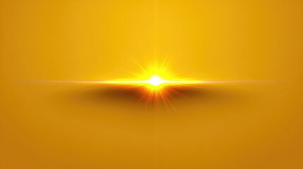 Poster - Vibrant Sunrise Abstract Background with Radiant Light Burst Over a Warm Yellow Gradient, Perfect for Creative Design Projects, Book Covers, and Digital Usage