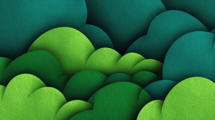 Poster - Abstract Background with Layered Green and Blue Shapes Creating a Textured, Organic Look, Perfect for Creative Projects and Design Inspirations