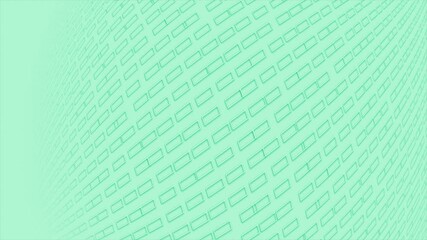 Turquoise color diagonally  moving square shapes 3d design loop able geometrical background