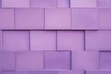 Poster - Modern purple wall made of overlapping square tiles creating textured surface