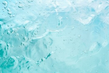 Poster - Clear blue water with bubbles and rippling patterns