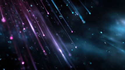 Fototapete - Dynamic light patterns abstract space digital art virtual environment close-up futuristic aesthetics