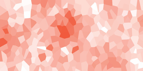 Aufkleber - Abstract mosaic background in shades of coral and white creating a modern and geometric design with polygonal shapes for a contemporary visual effect.