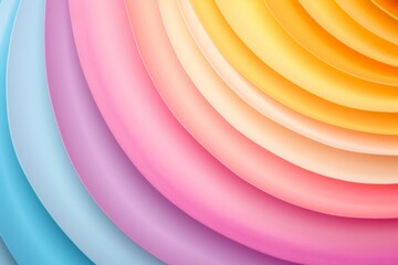 Poster - Smooth, curved lines in a vibrant rainbow gradient create a visually appealing abstract background