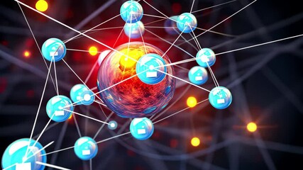 Poster - Exploring the dynamic interaction of atoms and molecules in a vibrant cosmic environment through high-quality stock visualization