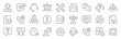 © warmworld - Customer service thin line icons set. Assistance, question, operator, support icon. Editable stroke. Vector