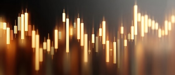 Aufkleber - Premium Gold Price Chart with Glowing Graph Overlays Modern Financial Market Analysis for Professional Investment Marketing and Digital Trading Content
