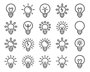 Poster - Illuminating concept symbol featuring a glowing light bulb representing innovation bright ideas and creative thinking for business and design projects