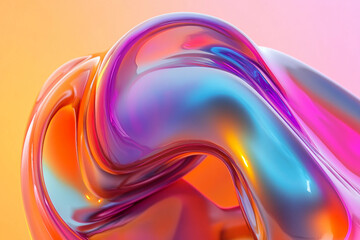 Poster - Colorful background wallpaper, 3d ai image illustration generative ai design