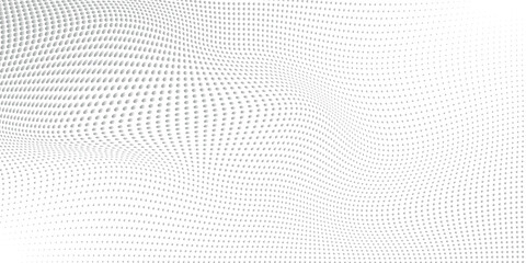 Fototapete - modern white gradient halftones on white background.