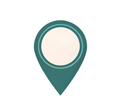 map pointer icon on transparent background