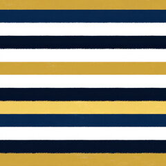 Poster - Clean Seamless Horizontal Stripe Pattern in Bright Yellow, Navy Blue, and White for Creative Design Use