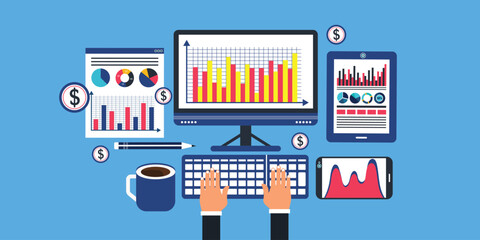 Poster - Business investment planning concept