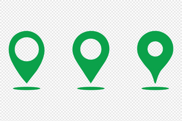 Poster - Location vector icon. Pin icon vector isolated on transparent background. Location icon. Map pointer icon. Point. Locator. Address mark icon. 