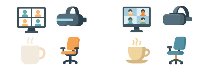 Poster - Virtual collaboration tools and workspace concepts for remote work environments in modern settings