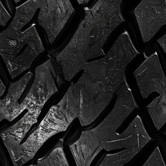Poster - seamless background texture close-up view showcases the intricate of racing slick tyre surface, ideal for creation and tiled designs suitable automotive themes generative ai