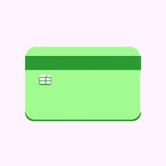 Poster - green credit card icon