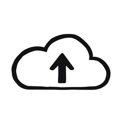 Poster - upload cloud icon