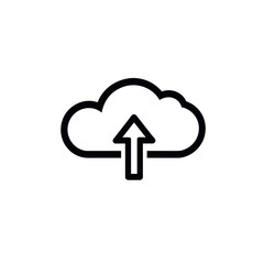 Aufkleber - upload cloud icon
