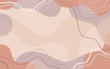 Wall Mural - Hand drawn doodle. Color abstract background. Template banner and cover for design.