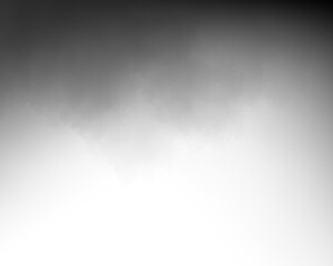 Poster -  Black Fog Smoke Gradient Isolated Transparent Background 