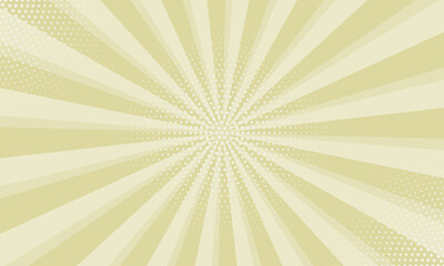 Aufkleber - Radiant yellow background. Pop art comic book background. Sunburst yellow background with radial lines and halftone dots. 