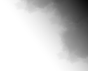 Poster -  Black Fog Smoke Gradient Isolated Transparent Background 