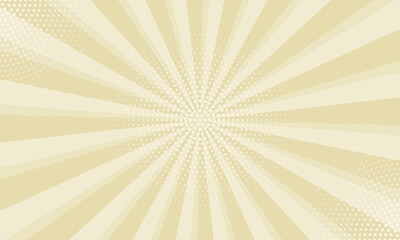 Aufkleber - Radiant yellow background. Pop art comic book background. Sunburst yellow background with radial lines and halftone dots. 