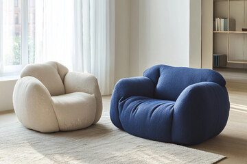 Poster - Minimalistic Interior Design with Natural Elements and Elegant Decor, Generative AI