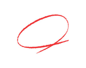 Poster - Hand Drawn Red Circle A Simple and Expressive Shape for Highlighting and Emphasis