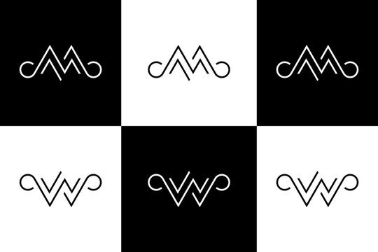 mw line model initial vector logo