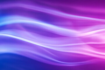 Wall Mural - abstract flowing waves of light in purple and blue hues