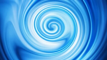 Poster - Abstract Blue Swirling Vortex - A mesmerizing abstract animation featuring a swirling vortex of vibrant blues and whites.