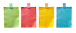 © Kabir - different colored sticky notes taped against wall isolated on white or transparent png