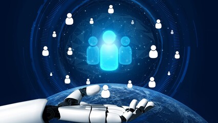 Poster - People networking, business connections, digital networking platforms, professional collaboration, and expanding opportunities through business relationship building and engagement. Muxer
