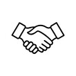 © Людмила Денисова - Handshake icon representing agreement and partnership