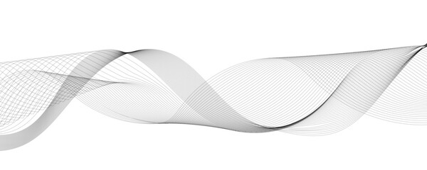 Fototapete - Abstract Flowing lines wave Halftone texture Curve shape on white background. 3D vector wave lines with gradients.geometric connection lines.Used for banner, brochure, science, website, corporate, 