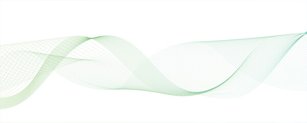 Fototapete - Abstract wave design with a series of flowing, overlapping sinusoidal curves in a gradient.Futuristic technology and sound wave lines. Digital frequency track equalizer with Stylized line art.