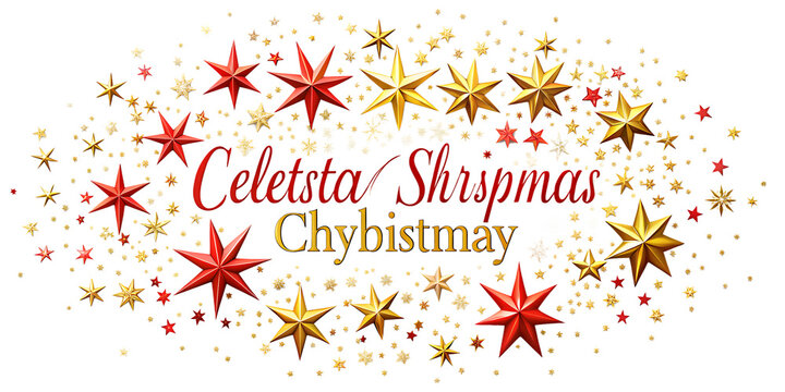 celestial-christmas-symphony-enthralling isolated on white background, png, ai generated.