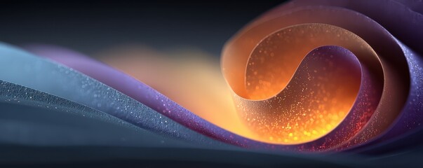 Poster - Abstract representation with vibrant colors and flowing gradient design