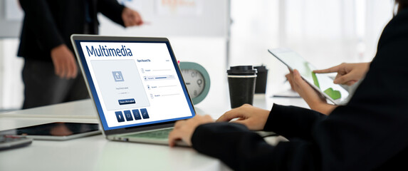 Poster - Multimedia cloud computing storage for uploading and store files online snugly for internet users and online business.
