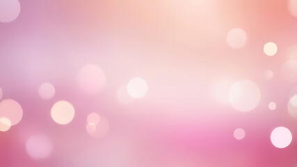 Poster - Abstract Elegant soft pink background with glowing bokeh lights, smooth wave patterns, pastel tones, and gentle gradients for romantic, dreamy, modern and aesthetic design, ai