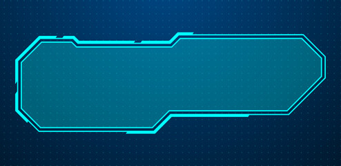 Leinwandbilder - Lower third futuristic vector illustration