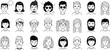 © Yildiz - Diverse people avatar vector set for social media profile and design assets